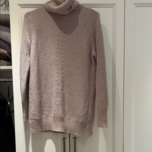 Women's Turtleneck Sweater - Pink